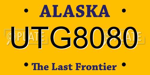 UTG8080 Alaska License Plate