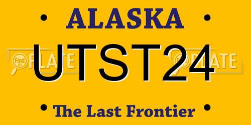 UTST24 Alaska License Plate