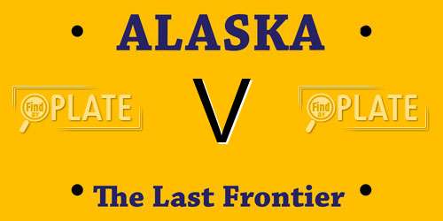 V Alaska License Plate