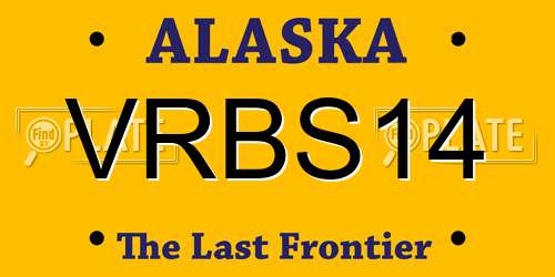VRBS14 Alaska License Plate