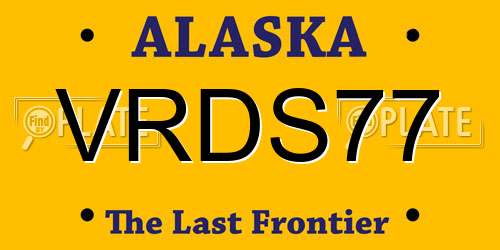 VRDS77 Alaska License Plate