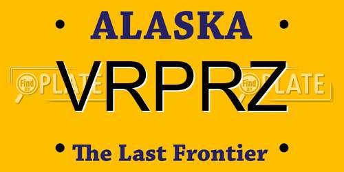 VRPRZ Alaska License Plate