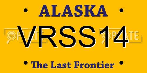 VRSS14 Alaska License Plate
