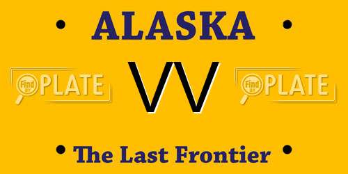 VV Alaska License Plate