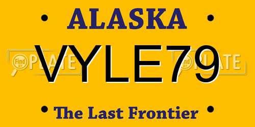 VYLE79 Alaska License Plate