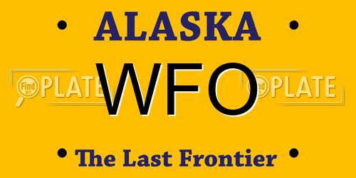 WFO Alaska License Plate