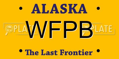 WFPB Alaska License Plate