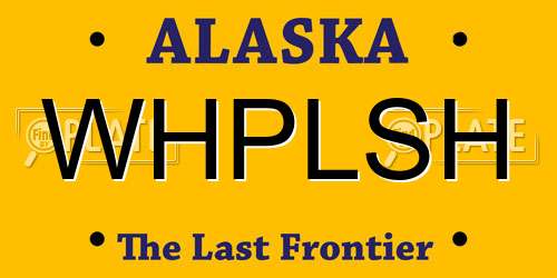 WHPLSH Alaska License Plate