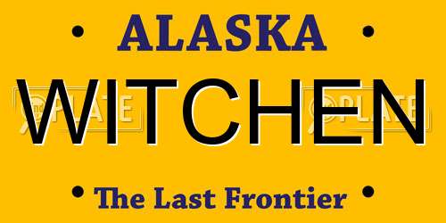 WITCHEN Alaska License Plate