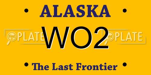 WO2 Alaska License Plate
