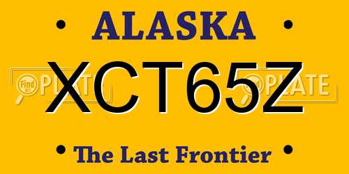 XCT65Z Alaska License Plate