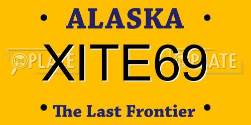 XITE69 Alaska License Plate