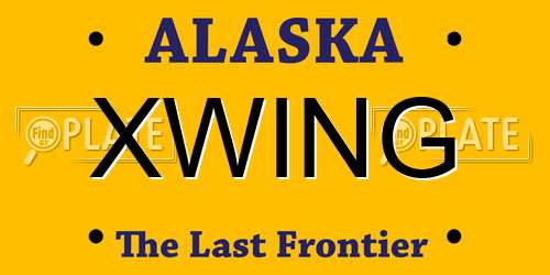 XWING Alaska License Plate