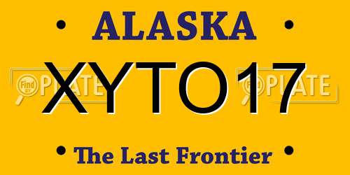XYTO17 Alaska License Plate