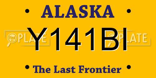Y141BI Alaska License Plate