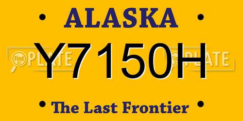 Y7150H Alaska License Plate