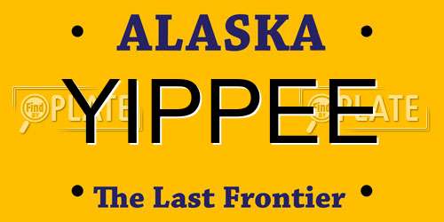 YIPPEE Alaska License Plate