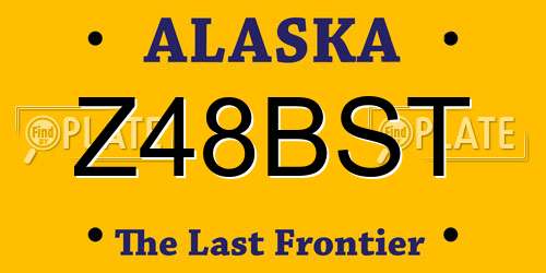Z48BST Alaska License Plate