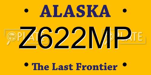 Z622MP Alaska License Plate