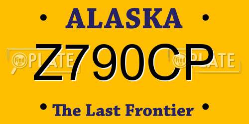 Z790CP Alaska License Plate