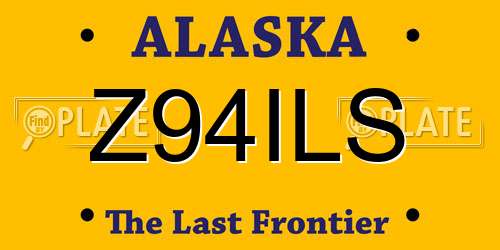 Z94ILS Alaska License Plate