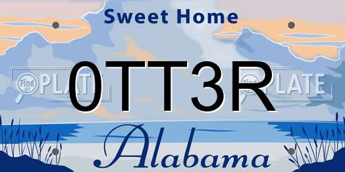 0TT3R Alabama License Plate