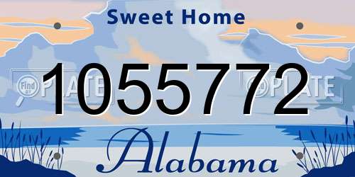 1055772 Alabama License Plate