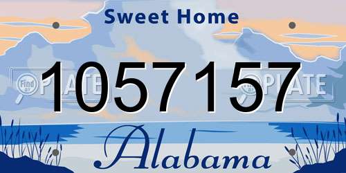1057157 Alabama License Plate