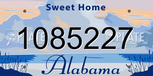 1085227 Alabama License Plate