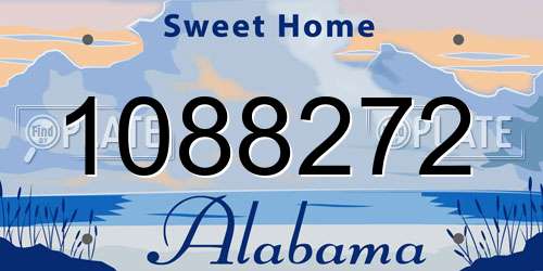 1088272 Alabama License Plate