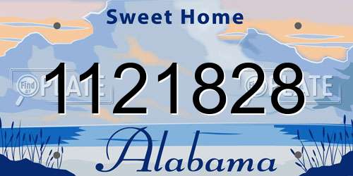 1121828 Alabama License Plate