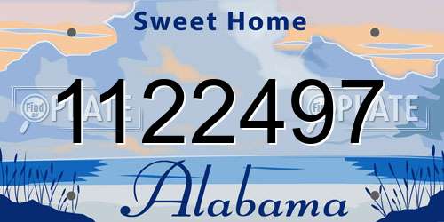 1122497 Alabama License Plate