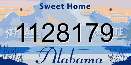 1128179 Alabama License Plate