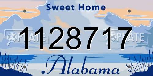 1128717 Alabama License Plate