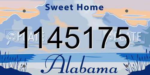 1145175 Alabama License Plate