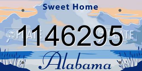 1146295 Alabama License Plate