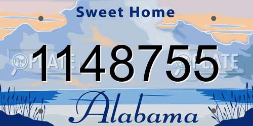 1148755 Alabama License Plate