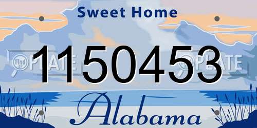 1150453 Alabama License Plate
