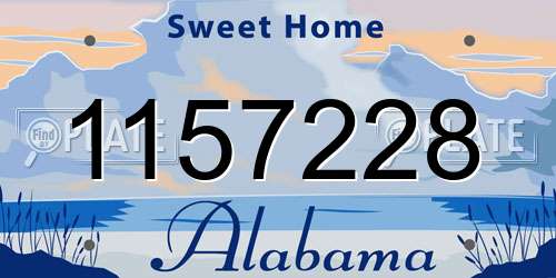 1157228 Alabama License Plate