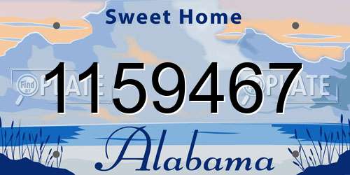 1159467 Alabama License Plate