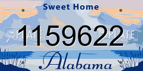 1159622 Alabama License Plate