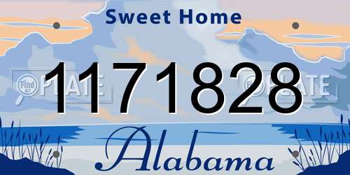 1171828 Alabama License Plate