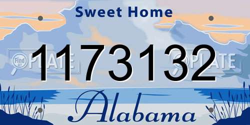 1173132 Alabama License Plate