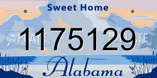 1175129 Alabama License Plate