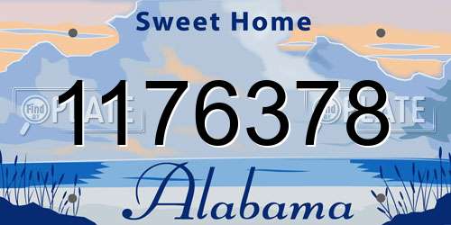 1176378 Alabama License Plate