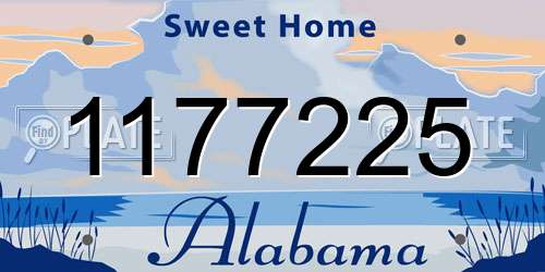 1177225 Alabama License Plate