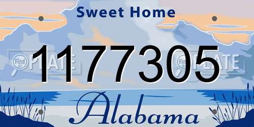 1177305 Alabama License Plate