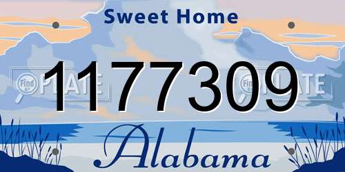 1177309 Alabama License Plate