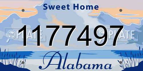 1177497 Alabama License Plate