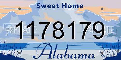 1178179 Alabama License Plate